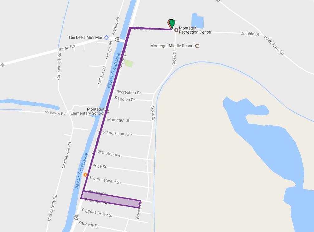 Montegut parade route