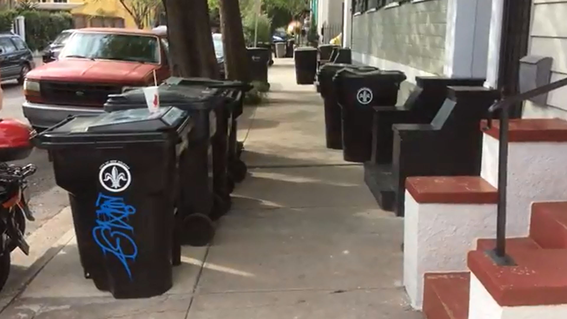 Trash cans multiply across New Orleans