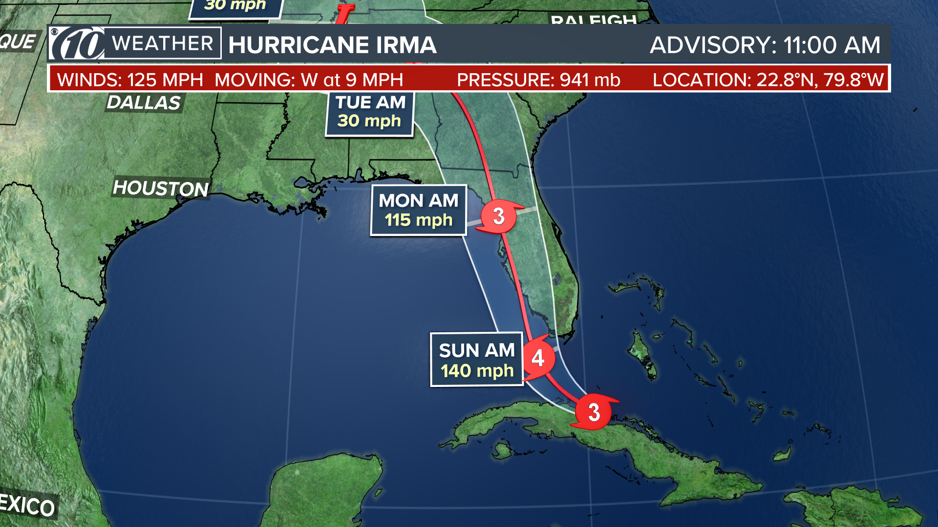 Storm surge threat increases as anxious Tampa Bay area keeps eye on  monstrous Hurricane Irma | wwltv.com, image size:1920x1080