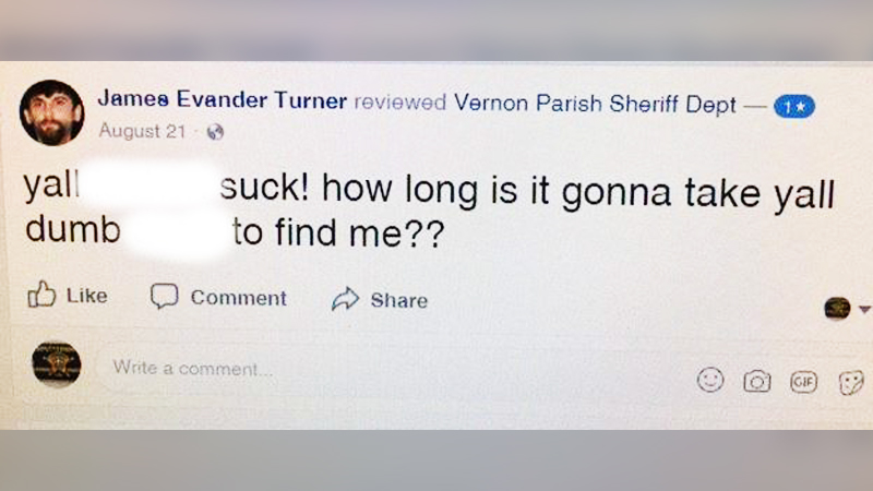 Wanted man arrested in La. after taunting sheriff on Facebook, deputies ...
